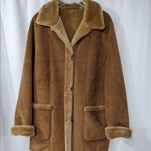 German high end brand faux suede leather jacket